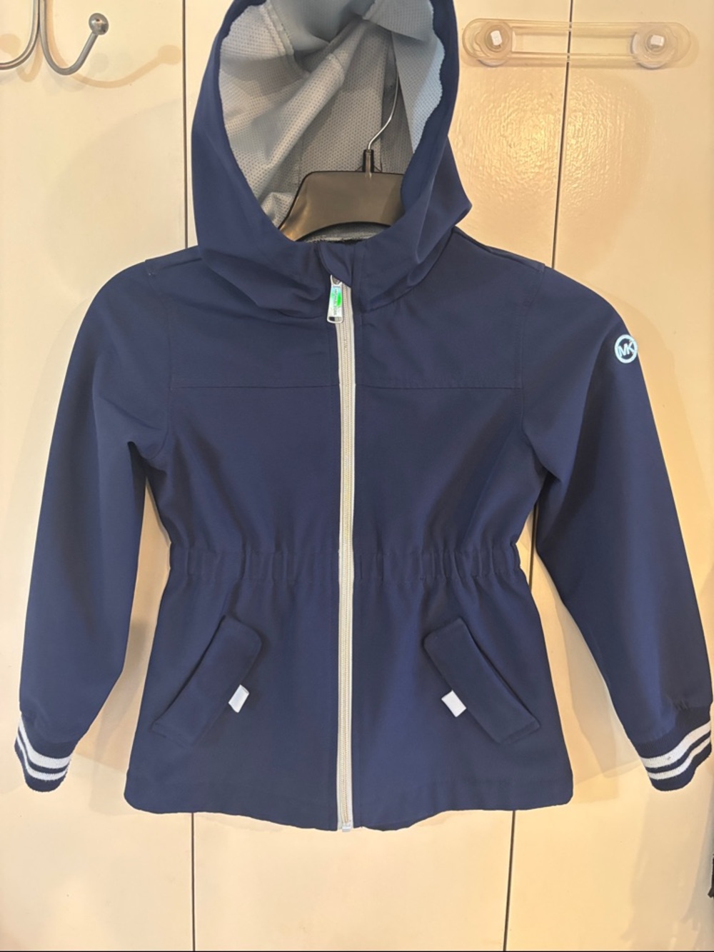Girls Michael Kors Rain Jacket Hooded Size 5/6
